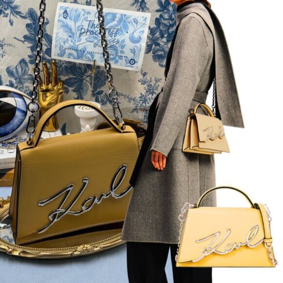 Karl Lagerfeld Handbags - 🆕 KARL LAGERFELD 🧿 NWOT K/Signature Medium Crossbody Bag, Trench Beige Yellow